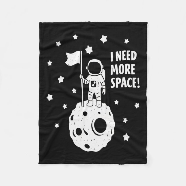 Manta Polar Give Me More Space Funny Astronaut Moon Star Humor (Anverso)