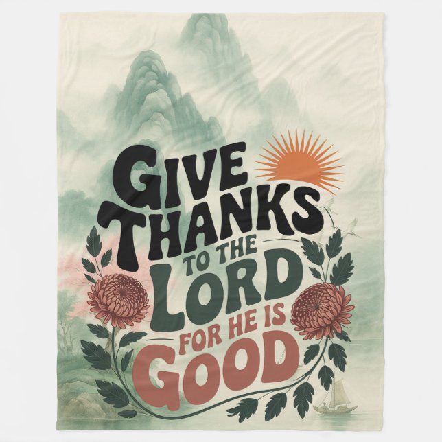 Manta Polar Give Thanks - Christian (Anverso)