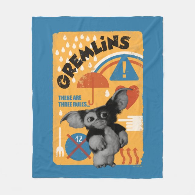 Manta Polar Gizmo | Hay Tres Reglas (Anverso)
