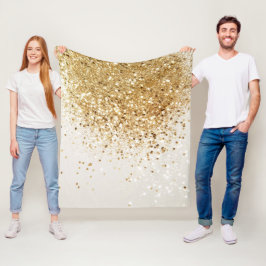 Manta Polar Glam #2, Purpurina de oro espumoso