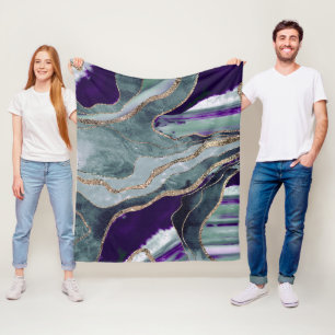 Manta Polar Glam, Purpurina de oro de la aglomeración de mármo