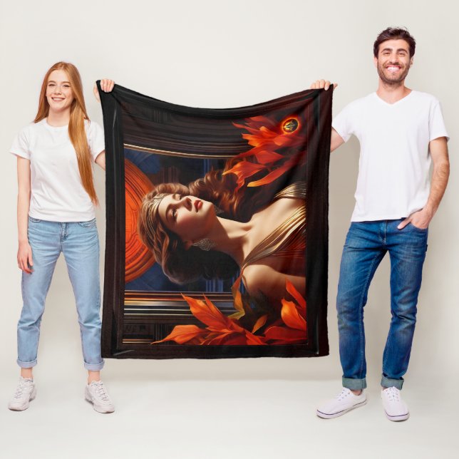 Manta Polar Glamour Romántica De La Diosa Del Sol (In situ)