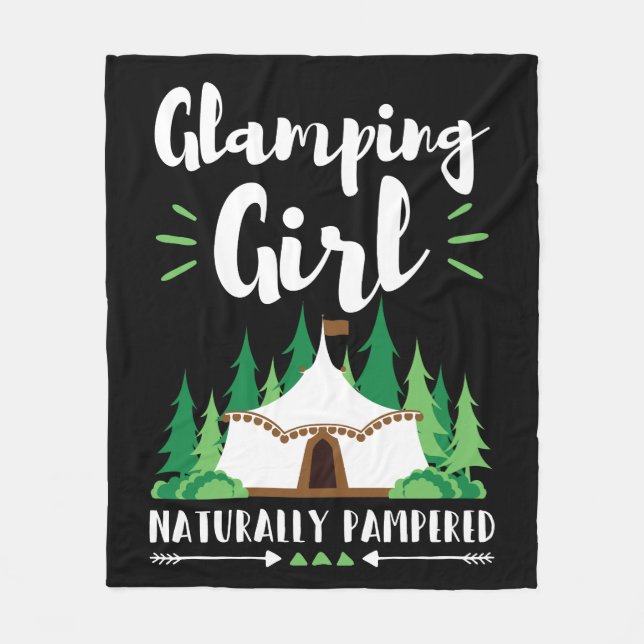 Manta Polar Glamping Girl Pampered (Anverso)