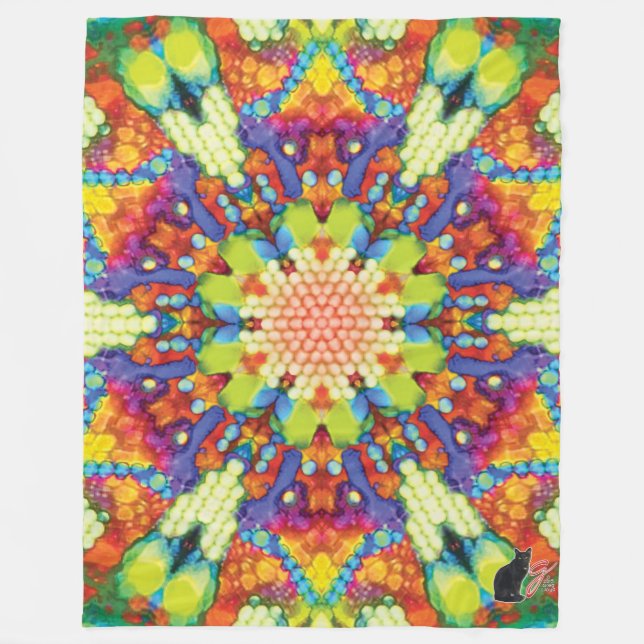 Manta Polar Glory Kaleidoscope Fleece Blanket (Anverso)