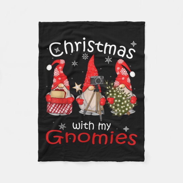 Manta Polar Gnome Funny Family Navidades Camisetas Mujeres 202 (Anverso)