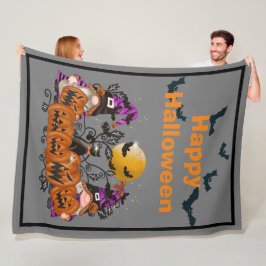 Manta Polar Gnome gris de Halloween