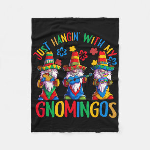 Manta Polar Gnome mexicano Sombrero Gnomingos 3 Gnomes Cinco D