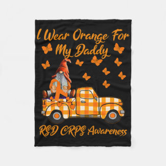 Manta Polar Gnomes Que Uso Naranja Para Mi Papi Rsd Crps Aware
