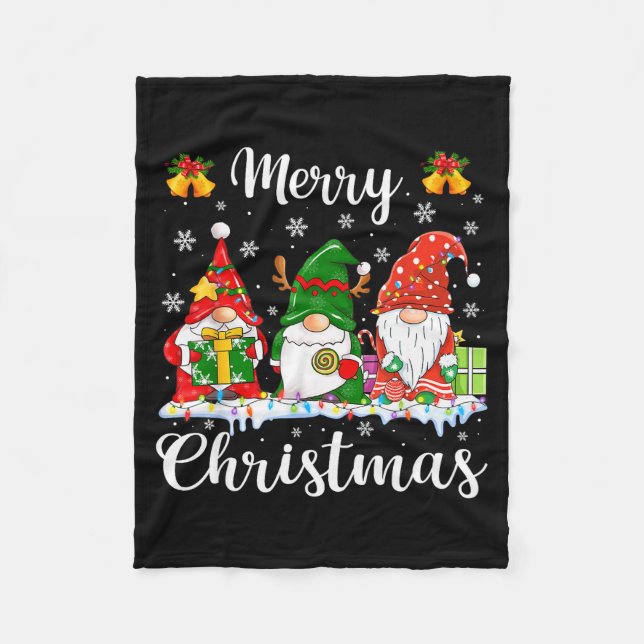 Manta Polar Gnomes Xmas Shirts Merry Christmas Men Women Kids  (Anverso)