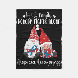 Manta Polar Gnomos de Navidad Conciencia de Alopecia