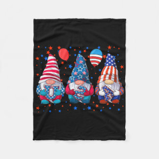 Manta Polar Gnomos Lindos 4 De Julio De La Bandera Americana D