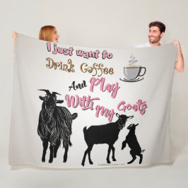 Manta Polar GOAT | Sólo quiero beber café con mi cabra