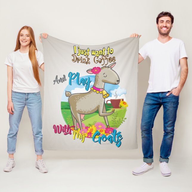 Manta Polar GOAT | Sólo quiero beber café con mi cabra (In situ)