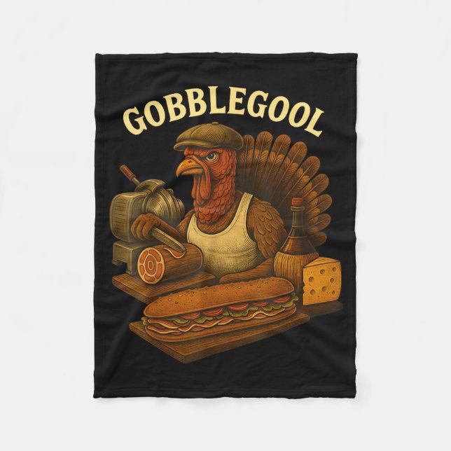 Manta Polar Gobbol Turkey Baker Thanksgiving  (Anverso)