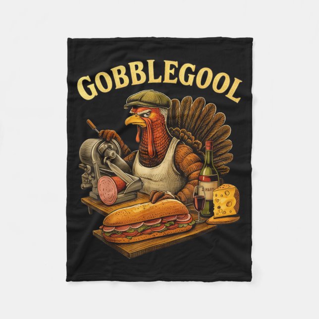 Manta Polar Gobbol Turkey Thanksgiving  (Anverso)
