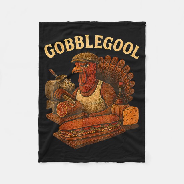 Manta Polar Gobbol Turkey Thanksgiving  (Anverso)