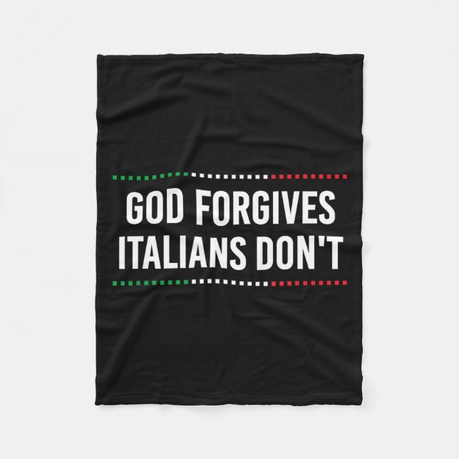 Manta Polar God Forgives Italians Don't Funny Sarcastic Humor  (Anverso)