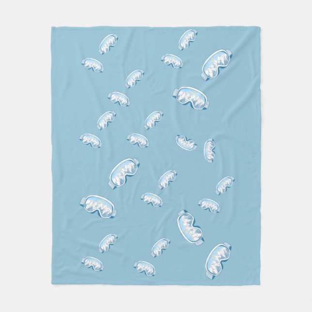 Manta Polar Gogglas de esquí con reflexión de montaña (Anverso)