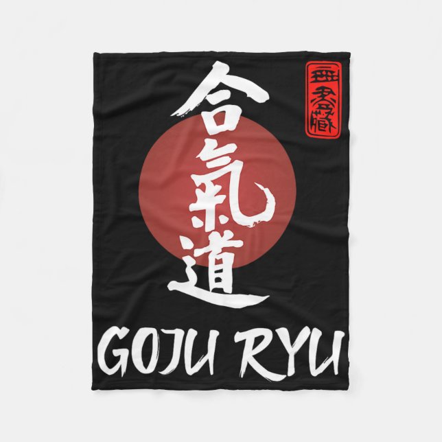 Manta Polar Goju Ryu Karate Uniforme Goju Ryu Uniforme Calligr (Anverso)