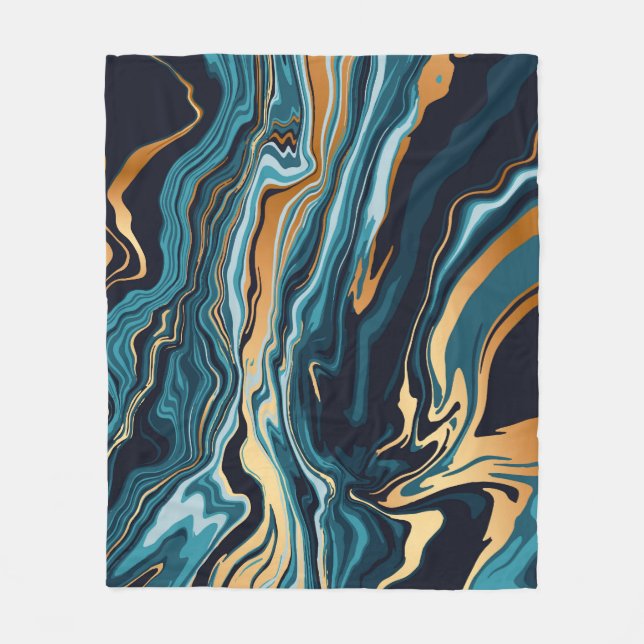 Manta Polar Gold Emerald Marble Background Luxury (Anverso)