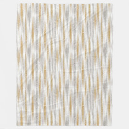 Manta Polar Gold Silver Chic Glam Glitzy Stripes