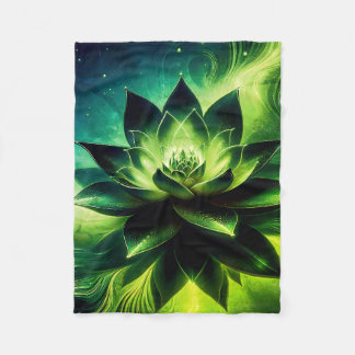 Manta Polar Golden Lotus Radiance - Resumen de diseño místico