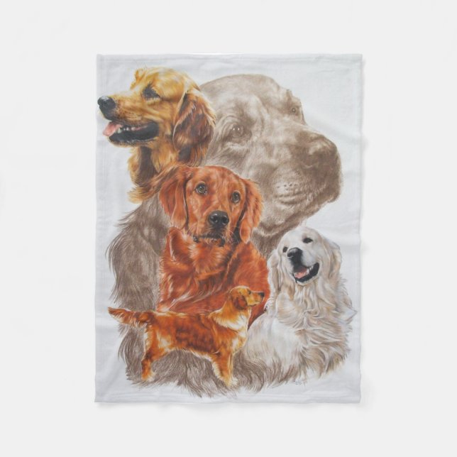 Manta Polar Golden Retriever (Anverso)