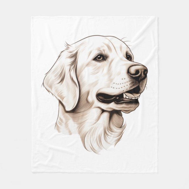 Manta Polar Golden Retriever 2 (Anverso)