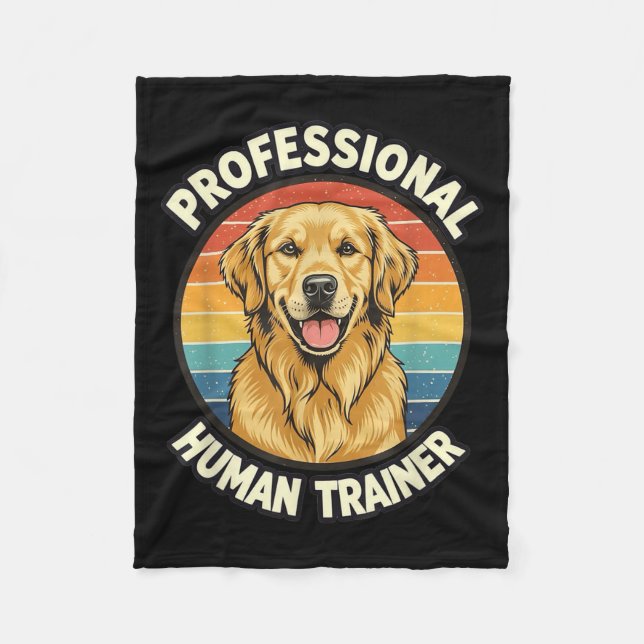 Manta Polar Golden Retriever Professional Human Trainer Funny  (Anverso)