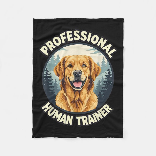 Manta Polar Golden Retriever Professional Human Trainer Funny  (Anverso)