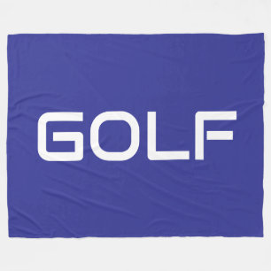 Manta Polar GOLF Elegante Deportivo Moderno Texto Blanco Sobre