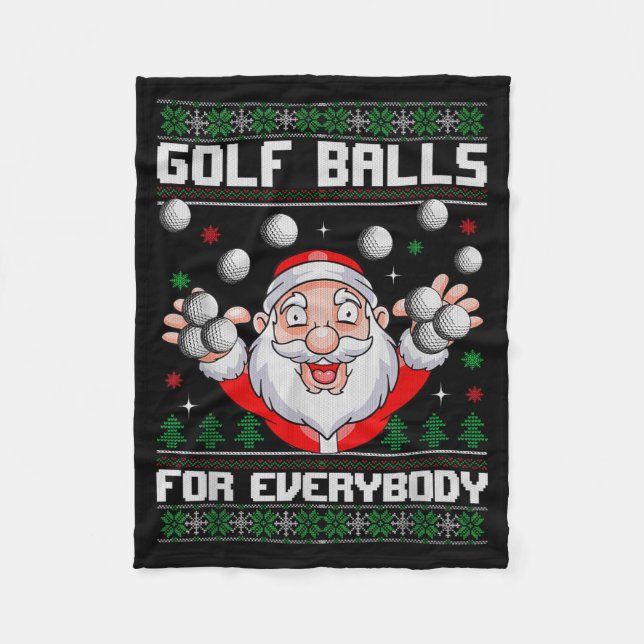 Manta Polar Golf For Everybody Santa Ugly Christmas Golfing  (Anverso)
