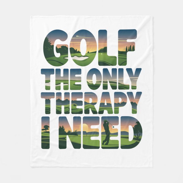 Manta Polar Golf la única terapia, moderna (Anverso)