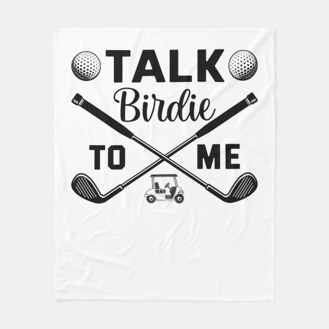 Manta Polar Golf Talk Birdie to Me Divertido (Anverso)