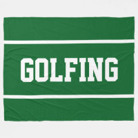 GOLFING Rayas de texto blanco deportivo sobre verd
