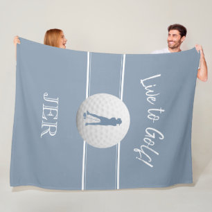 Manta Polar Golfistas Damas Chic Deportivo Azul Polvoriento Mo