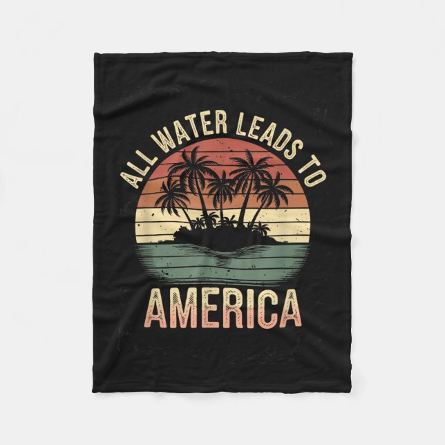 Manta Polar Golfo De Ee.Uu. Humorous Trump Patriótico 2025 (Anverso)