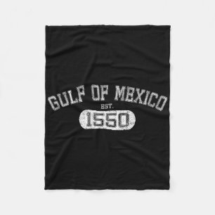 Manta Polar Golfo De México Est 1550 Golfo Retro Vintage Para 