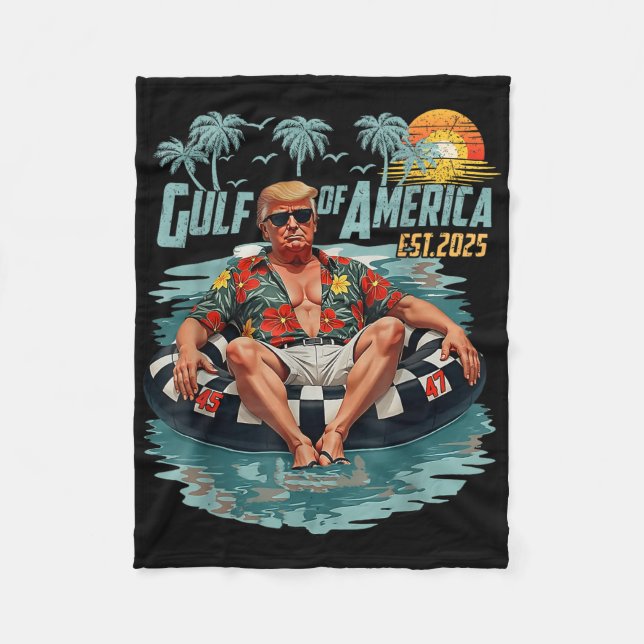 Manta Polar Golfo Retro De Estados Unidos Este 2025 Golfo Amer (Anverso)