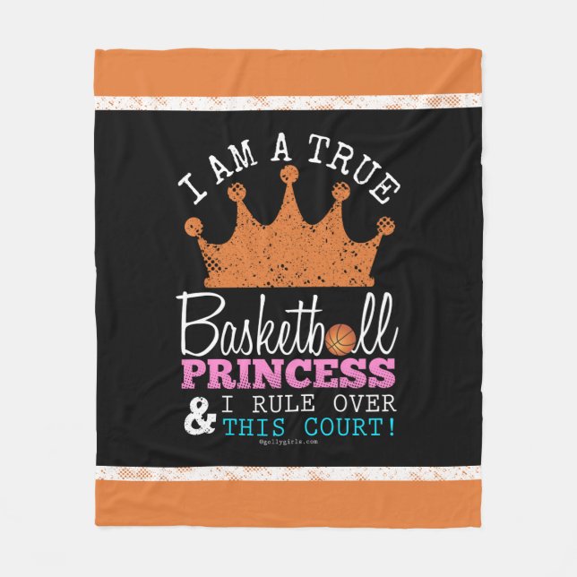 Manta Polar Golly chicas: Princesa Rule This Court del (Anverso)
