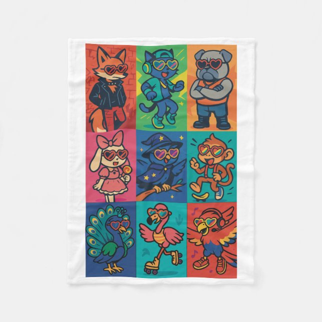 Manta Polar Golpes y bestias (Anverso)