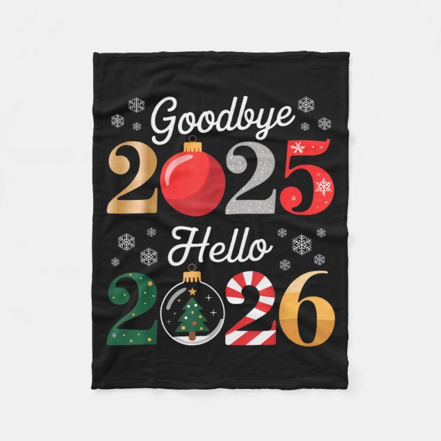 Manta Polar Goodbye 2025 Hello 2026 Happy New Year's Eve Chris (Anverso)