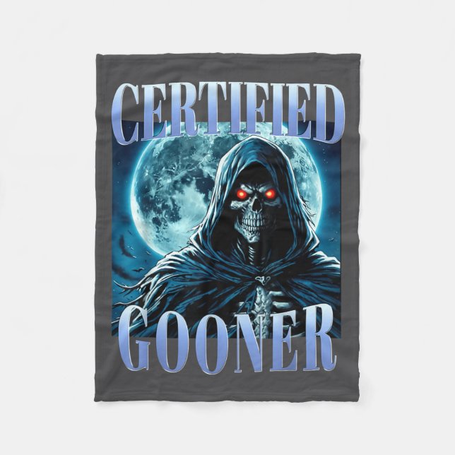 Manta Polar Goon Funny Gooning Meme Skeleton Certified Gooner  (Anverso)