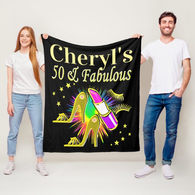 MANTA POLAR GORGEOUS GOLD PERSONALIZADO DE 50 AÑOS (In situ)