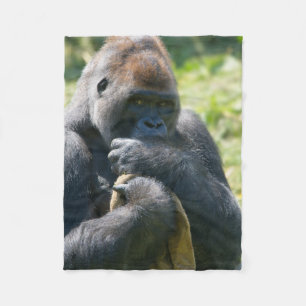 Manta Polar Gorila De Silverback Y Su Mapa