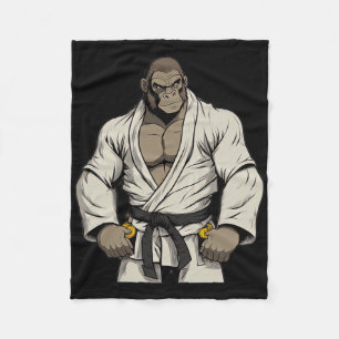 Manta Polar Gorila En Keikogi - Karateka Japonés
