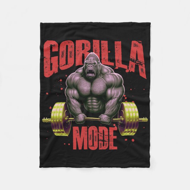 Manta Polar Gorilla Mode Weightlifting Gym Bodybuilding Workou (Anverso)