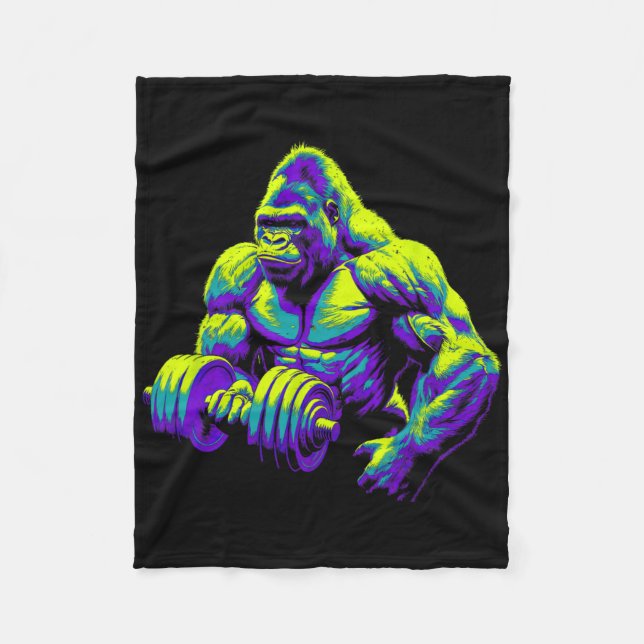 Manta Polar Gorilla Monkey Gym Wear Bodybuilding Workout Motiv (Anverso)