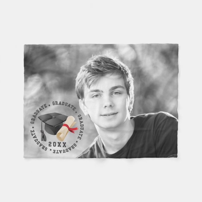 Manta Polar Gorra de Grado y Licenciatura en Fotografía (Frente (Horizontal))