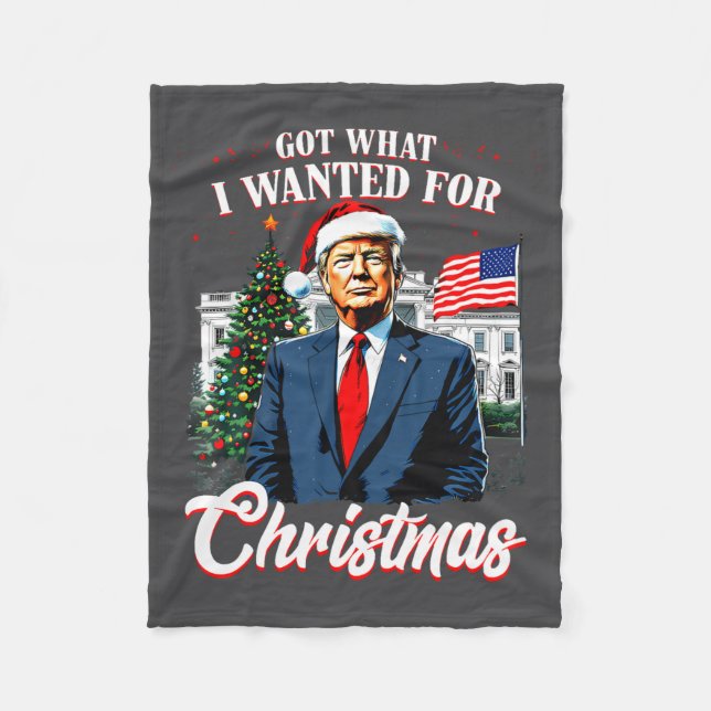 Manta Polar Got What I Wanted For Christmas Trump 2025 Long Sl (Anverso)